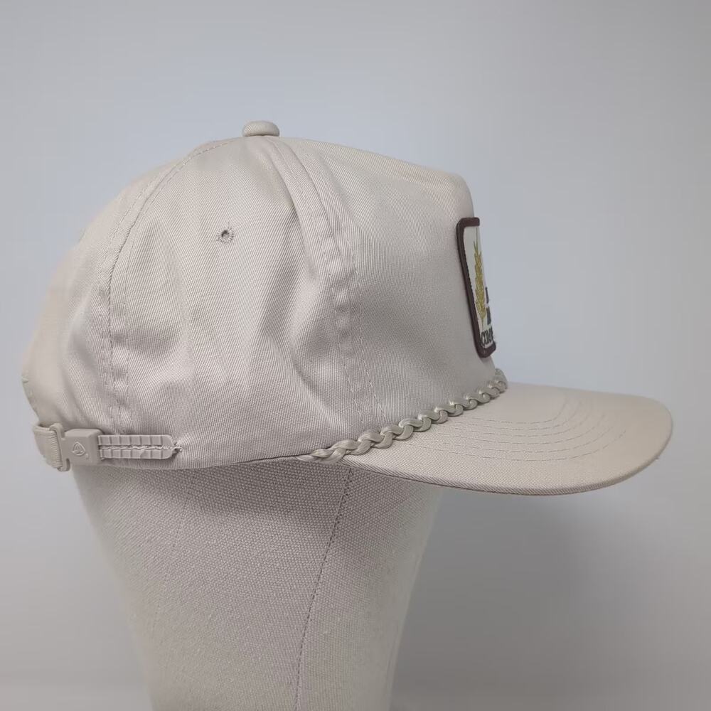 That Hat Idaho Barley Commission Slideback 5 Panel Hat Beige OSFA Braided Rope - Picture 5 of 9